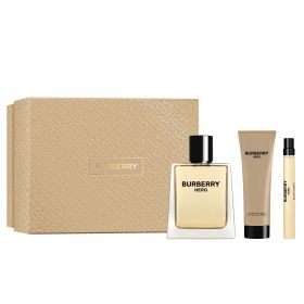 BURBERRY HERO 3 PCS SET FOR MEN: 3.4 EAU DE TOILETTE SPRAY + 0.33 EAU DE TOILETTE SPRAY + 2.5 BODY WASH (HARD BOX)