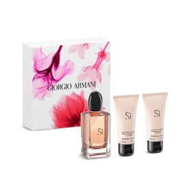 ARMANI SI 3 PCS SET FOR WOMEN: 3.4 EAU DE PARFUM + 1.7 BODY LOTION + 1.7 SHOWER GEL