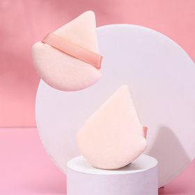 Puff Suede Dry Powder Puff Fan Loose Powder Puff Makeup Sponge (Option: Opp12-Skin color)