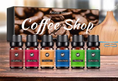 16 Theme Atmosphere Flameless Essential Oil Sets (Option: Coffee shop suit)