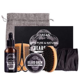 Beard Growth Kit For Men Hair Enhancer Thicker Mustache Grooming (Option: Beard set)