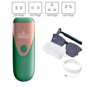 Bikinis IPL Hair Removal LCD Display Perm (Option: Green-No box-US)