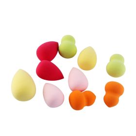 Cross-border Hot Selling 10 Mini Foam Large Powder Puff Non-latex Sponge Beauty Tools (Option: 10 Mini Puff)